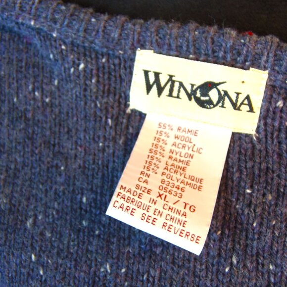 Vintage Y2K Winona Christmas Theme Ladie's Vest XL Festive Holiday Celebration - Picture 3 of 12